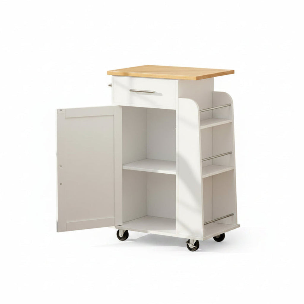 Rolling Kitchen Island Cart Storage Cabinet Mobile Kitchen