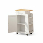 Rolling Kitchen Island Cart Storage Cabinet Mobile Kitchen