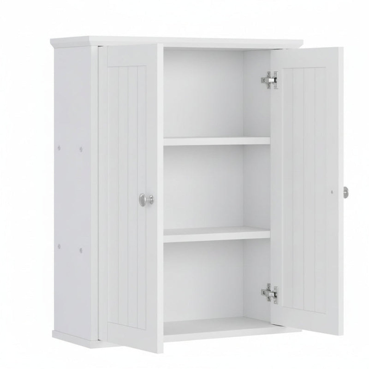 Bathroom Wall Mounted Cabinet Two Door Storage Organizer