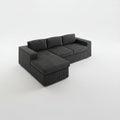 Cloud Modular Sectional Sofa L Shaped Corduroy Deep Seat