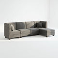 U Shaped Convertible Sectional Sofa Six Seat Living Room