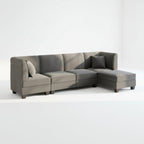 U Shaped Convertible Sectional Sofa Six Seat Living Room