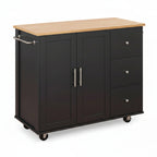 Rolling Kitchen Island Table Storage Mobile Kitchen Cabinet