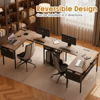 L Shaped Gaming Desk Home Office Fifty Inch Computer Table