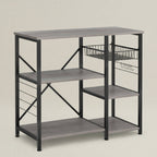 Kitchen Bakers Rack Coffee Bar Microwave Stand Storage Rack