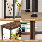 L Shaped Corner Bookshelf Five Tier Storage Display Rack