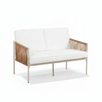 Outdoor Rattan Conversation Set Five Piece Patio Furniture