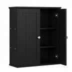 Bathroom Wall Mounted Cabinet Two Door Storage Organizer