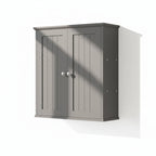 Bathroom Wall Mounted Cabinet Two Door Storage Organizer