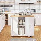Rolling Kitchen Island Table Storage Mobile Kitchen Cabinet