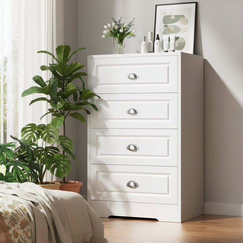 Tall Five Drawer Vertical Dresser Bedroom Storage Cabinet