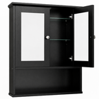 Bathroom Medicine Cabinet Mirror Two Door Storage Cabinet