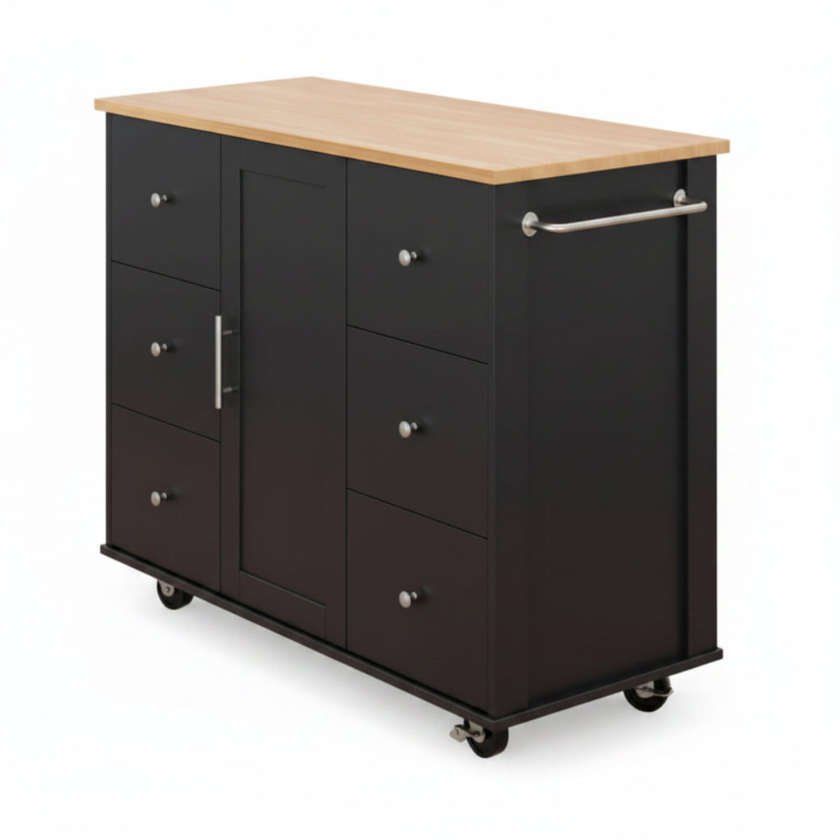 Rolling Kitchen Island Table Storage Mobile Kitchen Cabinet