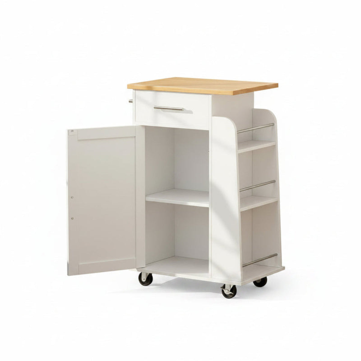 Rolling Kitchen Island Cart Storage Cabinet Mobile Kitchen