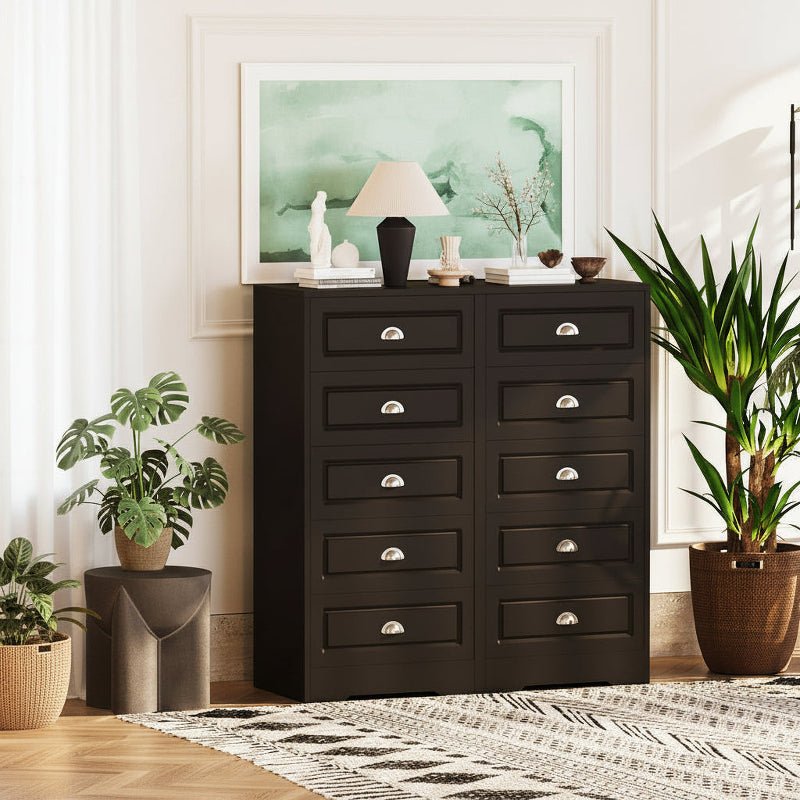 Tall Five Drawer Vertical Dresser Bedroom Storage Cabinet – Everwoodhaven