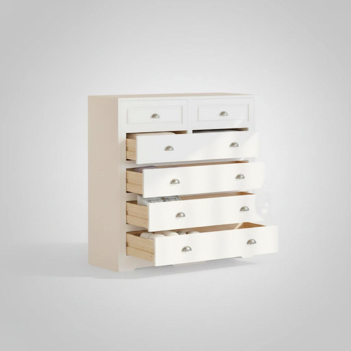 Tall Five Drawer Vertical Dresser Bedroom Storage Cabinet – Everwoodhaven
