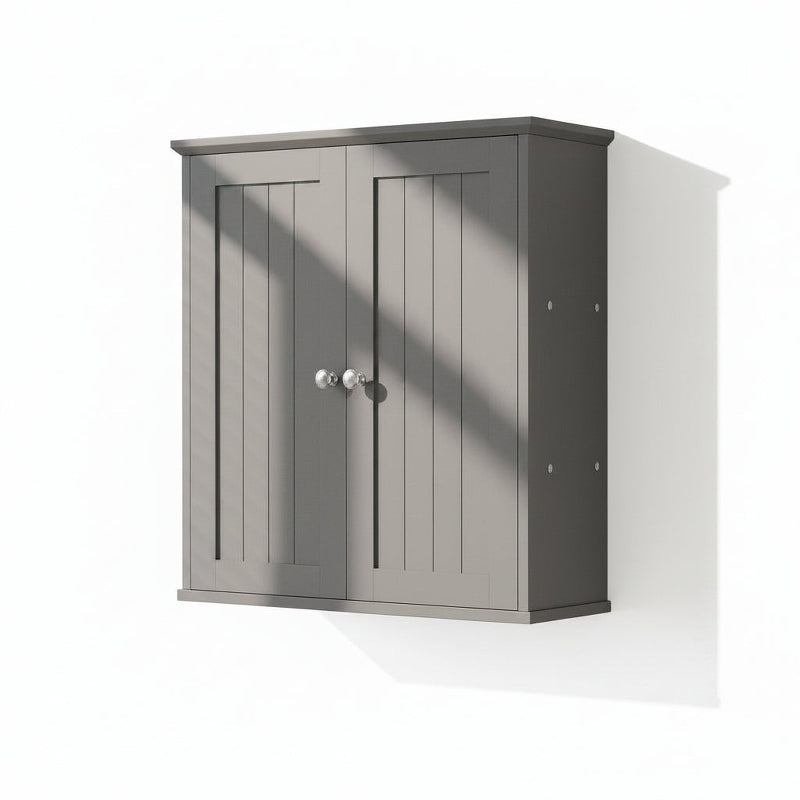 Bathroom Wall Mounted Cabinet Two Door Storage Organizer