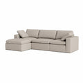 Outdoor 4 Piece Modular Sectional Sofa in Desert