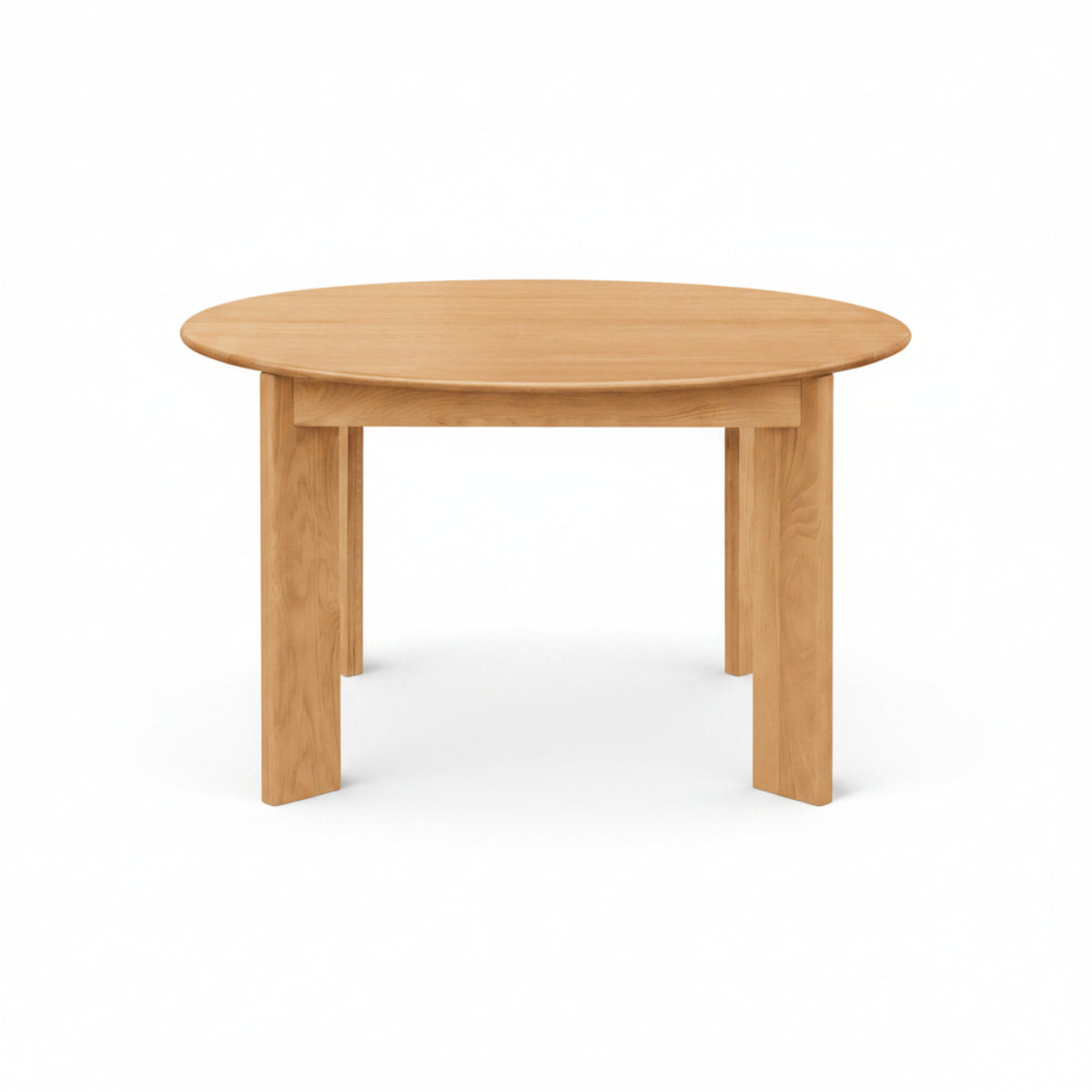 Round Extendable Oak Dining Table Seats 4 to 8